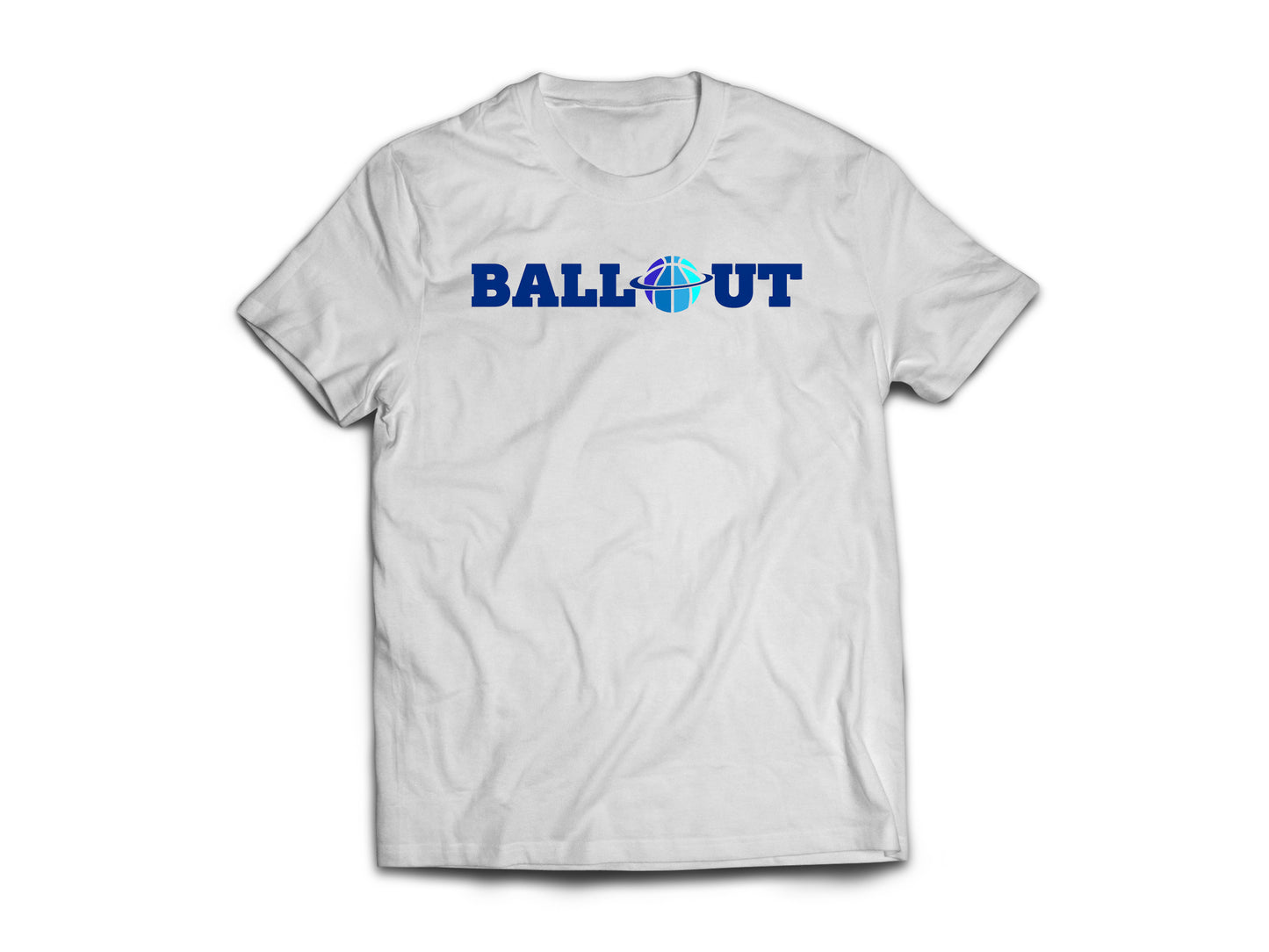BallOut Classic Tee (White/Blue)
